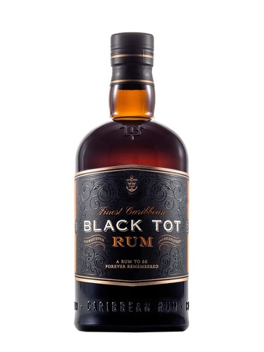 RHUM DE MELASSE CARAIBES BLACK TOT RUM 46.2% 70CL