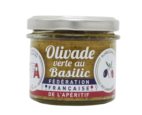 FEDERATION FRANCAISE DE L'APERITIF OLIVADE VERTE BASILIC (OLIVES FR) 100G