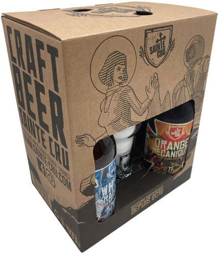 PACK LES INCONTOURNABLES BIERE FRANCE SAINTE CRU 4*33CL + 1 VERRE 25CL