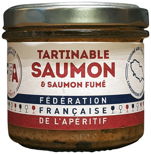 FEDERATION FRANCAISE DE L'APERITIF TARTINABLE SAUMON & SAUMON FUME 100G