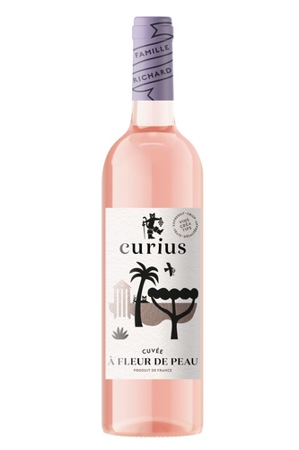 VIN DE FRANCE CURIUS RSE TENDRE A FLEUR DE PEAU 2024