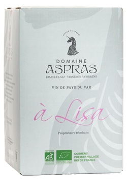 Bib 5l Igp Var Rose A Lisa Domaine Aspras 2025 Bio