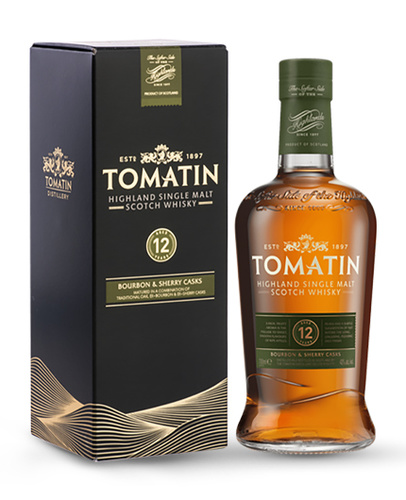 WHISKY ECOSSE HIGHLANDS SINGLE MALT TOMATIN 12 ANS 43% 70CL
