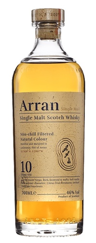 WHISKY ECOSSE HIGHLANDS SINGLE MALT ARRAN 10 ANS 46% 70CL