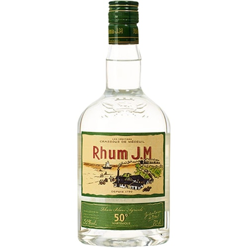 RHUM AGRICOLE BLANC MARTINIQUE JM 50% 70CL